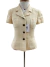 Casaqueto Chanel Tweed Logo Vintage Amarelo Tam.P