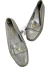 Mocassim Prada Metallic Logo Prata 3435Br