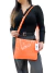 Bolsa Kate Spade Openwork Vinil Monograma Laranja