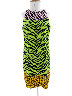 Vestido Moschino Cheap and Chic 2015 Resort Animal Print Tam.M