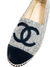 Espadrille Chanel CC Wool Logo Cinza e Preto 36Br na internet