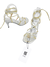 Sandália Gucci Interlocking GG Strapped Gold Silver 34BR - comprar online