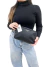 Clutch Prada Tessuto Nylon Logo Preta