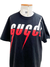 Camiseta Gucci Cotton Blade Logo Preta Tam.P na internet