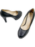 Sapato Chanel CC Cap Toe Chain Pump Logo Preto 35BR - comprar online
