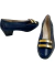 Sapato Ferragamo Novoli Heeled Pumps Navy Blue 38Br