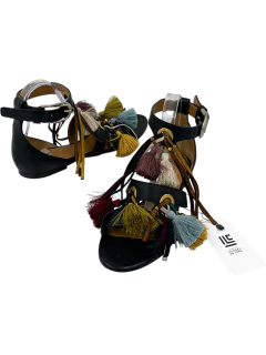 Rasteirinha Chloé Flat Miki Tassel Preta 38Br