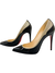 Scarpin Louboutin Glitters Preto e Dourado 35Br - comprar online