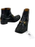 Bota Gucci Horsebit Bee Embroidered Preta 40BR