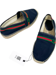 Espadrille Gucci Logo Web Navy Blue Tam.40 - MASCULINO
