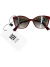 Óculos Valentino Crystals Embellished Vermelho - comprar online