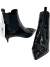 Bota Valentino Garavani V-Logo Patent Leather All Black 36BR