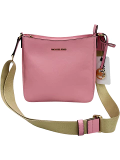 Bolsa Michael Kors Saffiano Small Messenger Bag Rosa