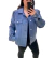 Jaqueta Louis Vuitton Calfskin Suede Light Blue Trucker Tam.G na internet