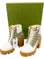 Bota Gucci Mid-Calf Monograma e Off White 3435Br