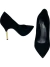 Scarpin Louis Vuitton Suede Metallic Heels Logo Preto 36Br - comprar online