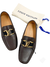 Mocassim Louis Vuitton Montaigne Calfskin Marrom 39BR - MASCULINO na internet