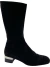 Bota Chanel Mid Calf Suede Cap Toe Logo Preta 37/38BR na internet