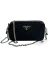 Bolsa Prada Diagramme Logo Crossbody Chain Preta