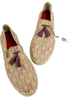 Espadrille Carolina Herrera Logo-Print Tassel Monograma 41/42BR - comprar online