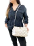 Bolsa Valentino Garavani Spikeme Rockstud Puffer Off White - MICROCHIPPED