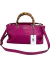 Bolsa Gucci Bamboo Shopper Logo Pink - comprar online