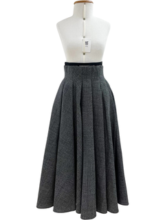 Saia Dior Wool Maxi Skirt Cinza Tam.PP - comprar online