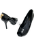 Peep Toe Louis Vuitton Padlock Logo Patent Leather Preto 36BR - comprar online