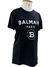 Camiseta Balmain Cotton Logo Preta Tam.M na internet