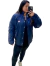 Jaqueta Gucci Puffer GG Logo Azul Marinho Tam.G na internet
