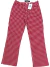 Calça Louis Vuitton Vichy Printed Vermelha Tam.P