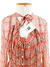 Vestido Dior Silk Pied de Poule Orange Pink Tam.P na internet
