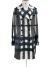 Trench Coat Burberry London Xadrez Cinza Tam.M