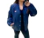 Jaqueta Gucci Puffer GG Logo Azul Marinho Tam.G - Brechó Closet de Luxo