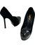 Sapato Yves Saint Laurent Tribtoo Platform Suede Preto 34/35Br - comprar online
