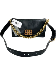 Bolsa Balenciaga BB Soft Flap Small Preta