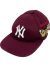 Boné Gucci NY Yankees Baseball Butterfly Embroidered Burgundy