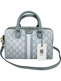 Bolsa Gucci Ophidia Small Top Handle Light Blue Monograma