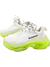 Tênis Balenciaga Triple S Clear Sole Logo Branco e Verde 34Br na internet