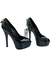 Peep Toe Louis Vuitton Lock Preto 33/34BR