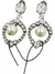 Brinco Miu Miu Pendant Crystal Embellished Prata na internet