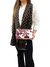 Bolsa Chanel Floral Print Single Flap Vinho e Off White - CHIP