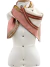 Lenço Gucci Silk Horsebit Monograma Rosa