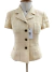 Casaqueto Chanel Tweed Logo Vintage Amarelo Tam.P