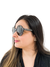 Óculos Céline Round Frame Cinza na internet