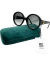 Óculos Gucci Interlocking Logo Round Frame Preto