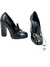Sapato Gucci Horsebit Block Heel Patent Leather Preto 35/36BR - comprar online