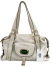 Bolsa Michael Kors Logo Leather Off White