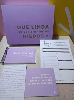 Caja que linda con cuaderno tapa dura