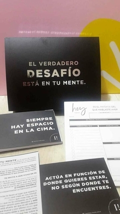 Caja verdadero desafío con cuaderno tapa dura